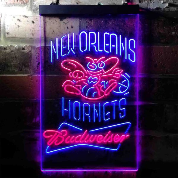 New Orleans Hornets Budweiser Neon Dual LED Sign